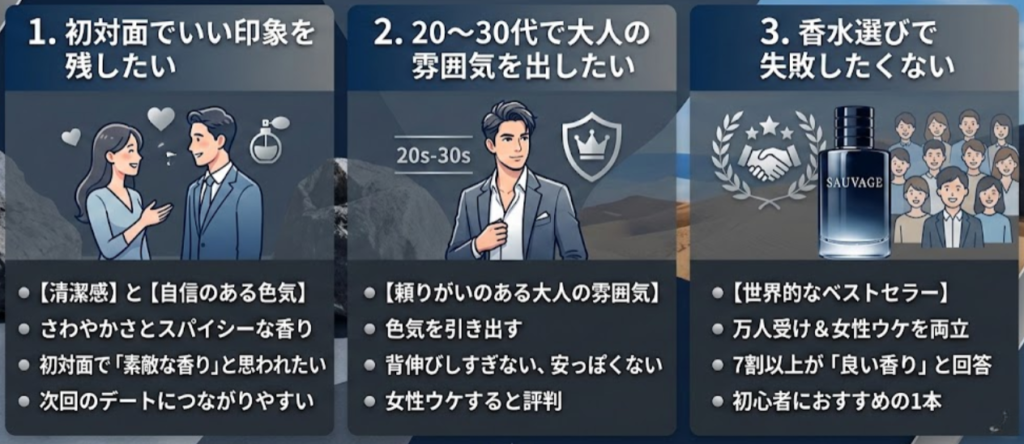 ディオールソバージュがおすすめの人