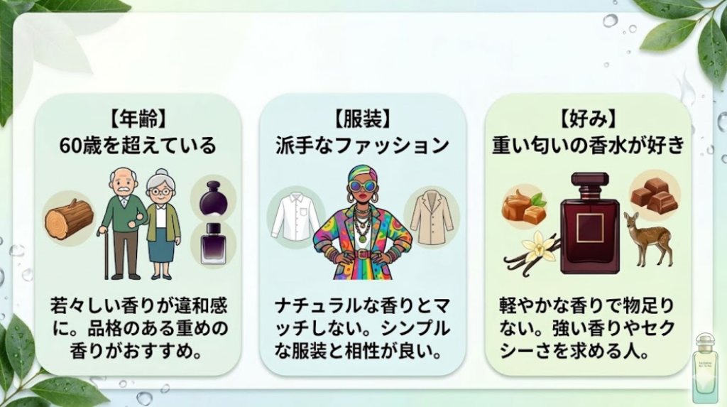 ナイルの庭が似合わない人の特徴