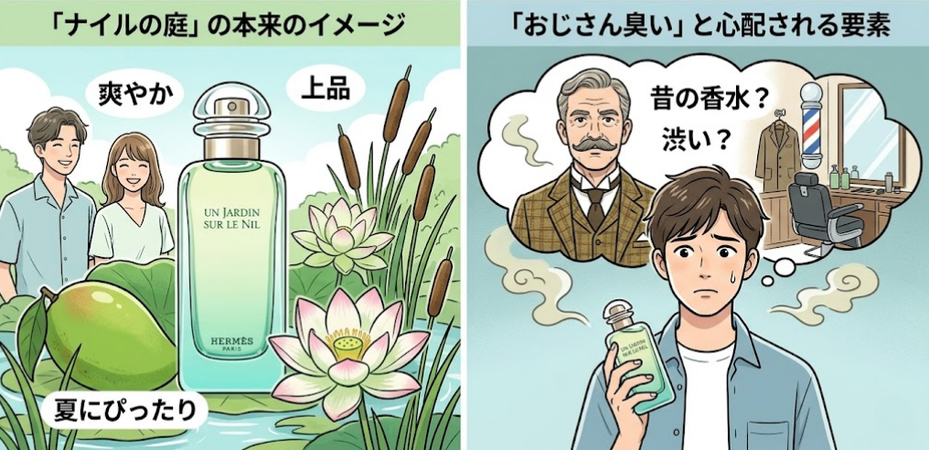 ナイルの庭はおじさんクサいと思われないのか